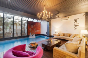 StayVista's The Barn House - Farm-View Villa with with bonfire, Indoor Pool & Bar